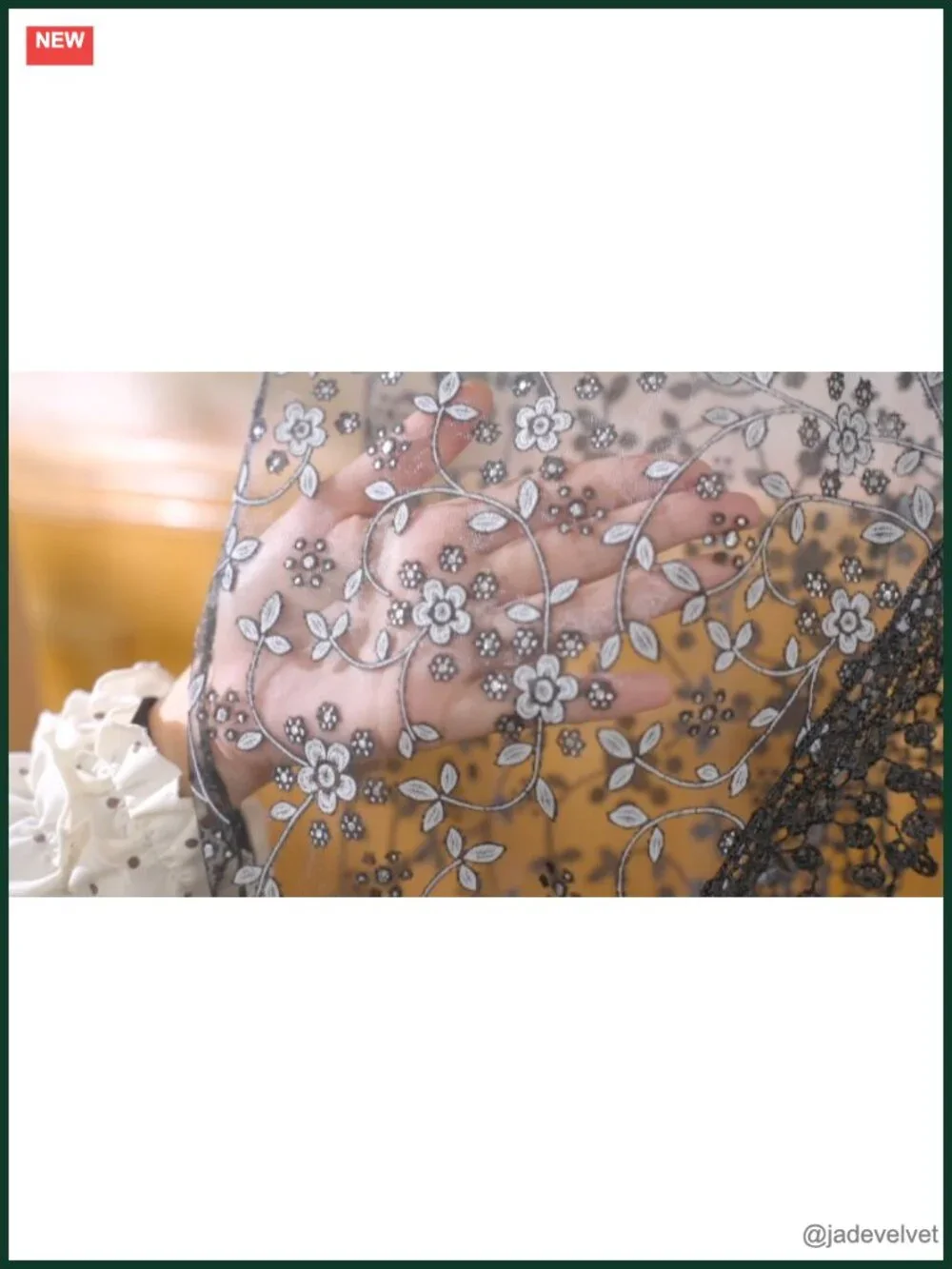 Triangle Lace Mantilla Veil for Church - Soft & Stretchy Scarf